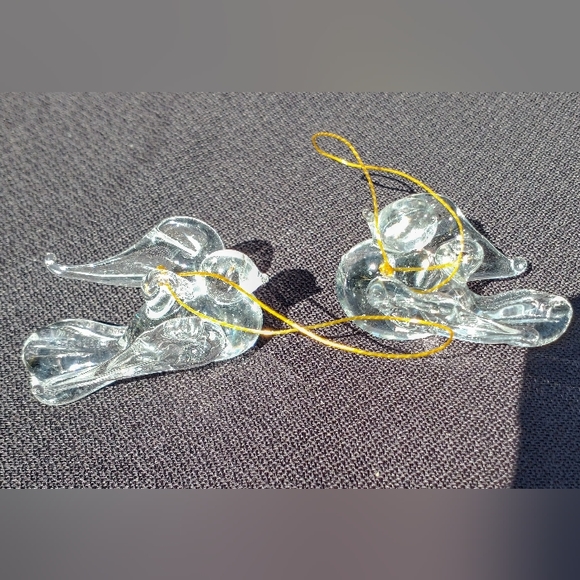 Beidermann Vintage Glass Mini Candle Holders - Vintage Crystal Doves - Picture 8 of 11